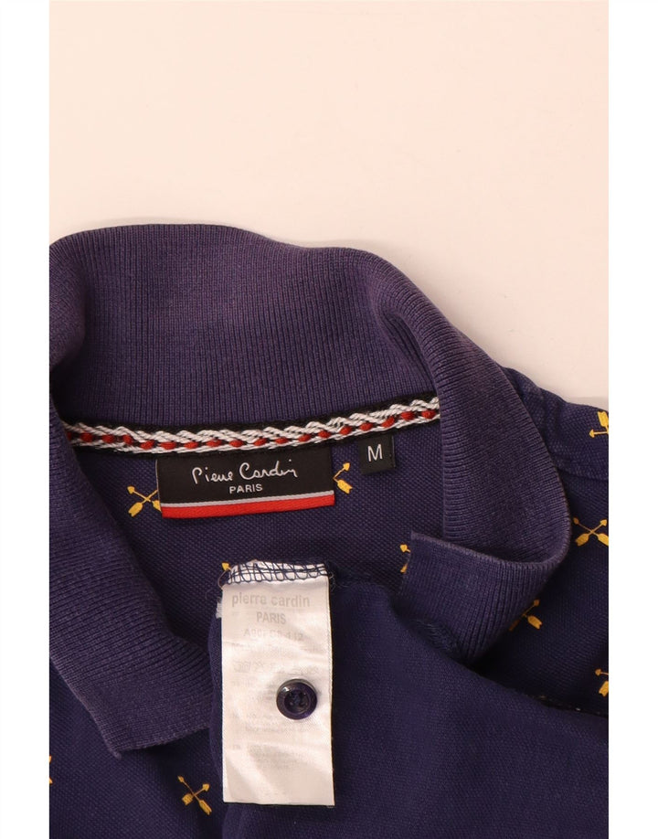 Polo grafica da uomo Pierre Cardin in cotone grigio medio