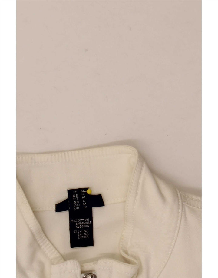Giubbotto bomber da donna Gant UK 12 cotone bianco medio
