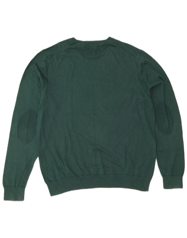 Maglione maglione girocollo da uomo Lacoste taglia 6 XL cotone verde