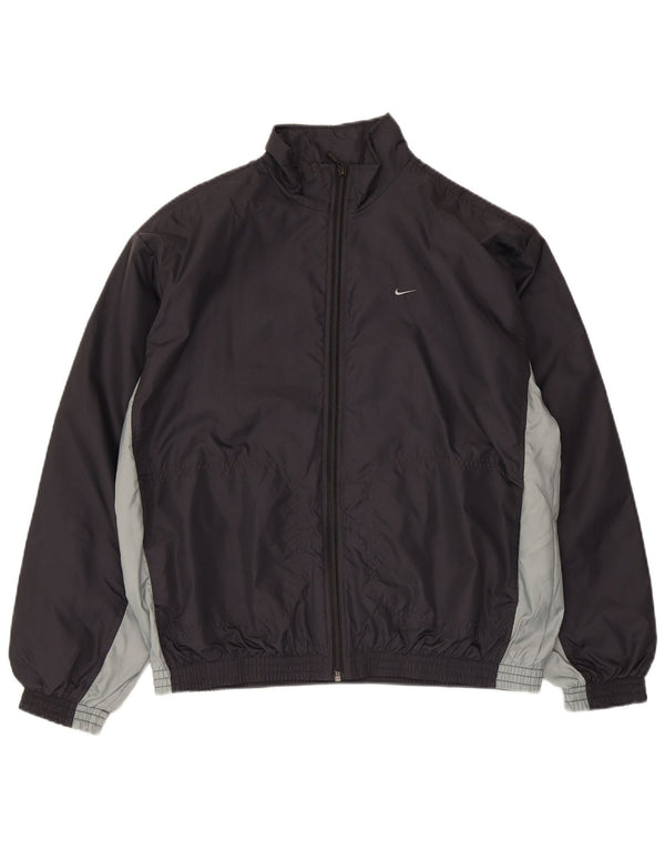 Giacca da tuta da ragazzo Nike 13-14 anni XL in nylon color block nero