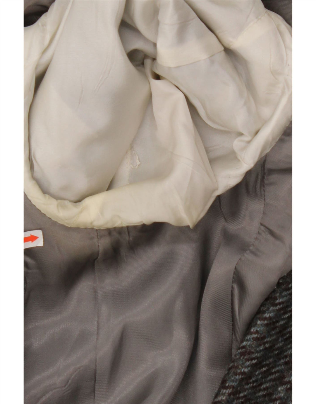 Giacca blazer da uomo a 2 bottoni VINTAGE UK 38 pied de poule grigio medio