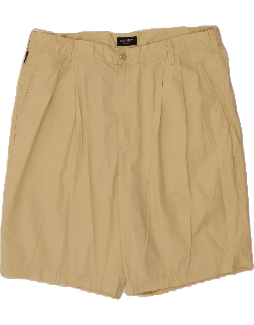 DOCKERS Mens Pegged Chino Shorts W38 XL Yellow Cotton Vintage Dockers and Second-Hand Dockers from Messina Hembry 