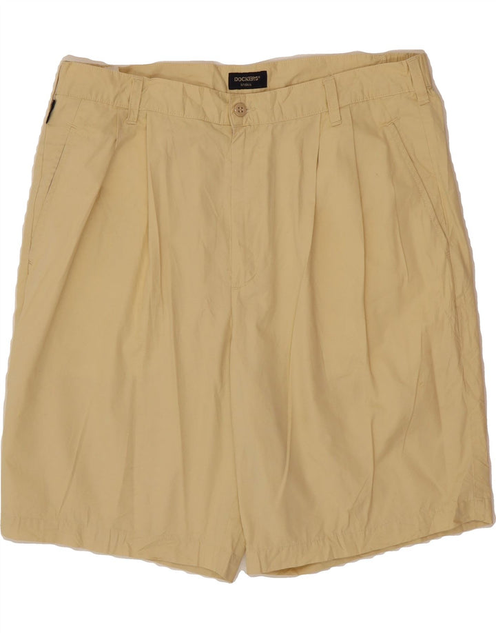 DOCKERS Mens Pegged Chino Shorts W38 XL Yellow Cotton Vintage Dockers and Second-Hand Dockers from Messina Hembry 