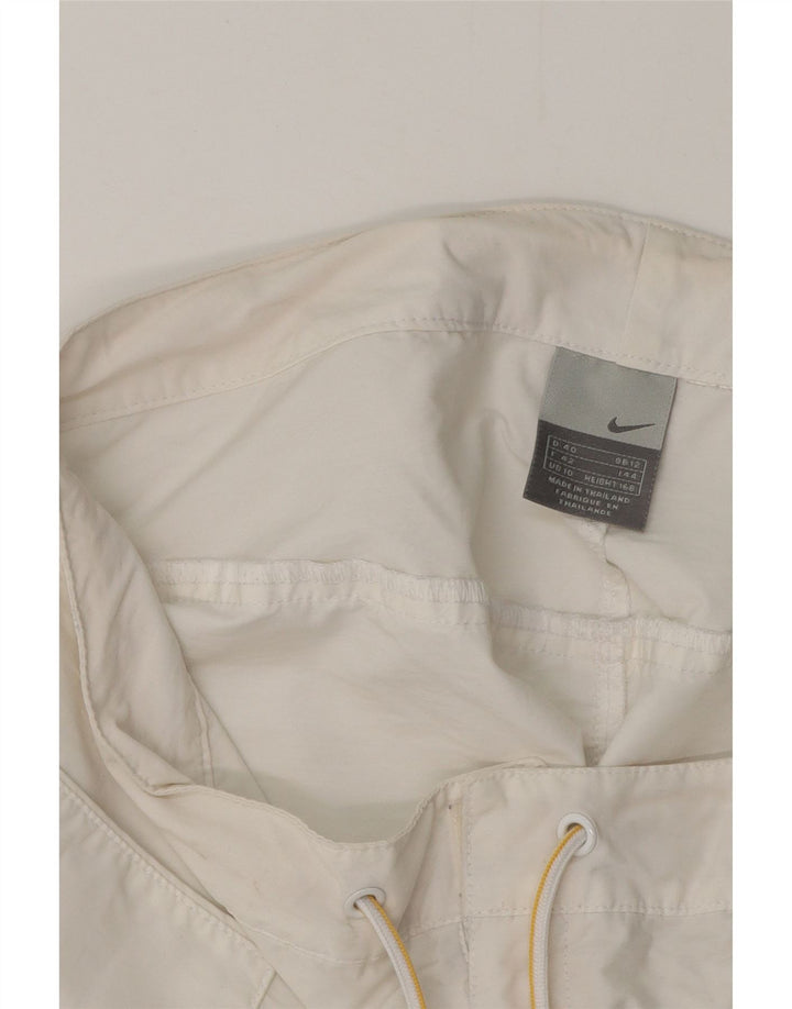 Pantaloncini casual da donna NIKE UK 12 medi W32 bianchi