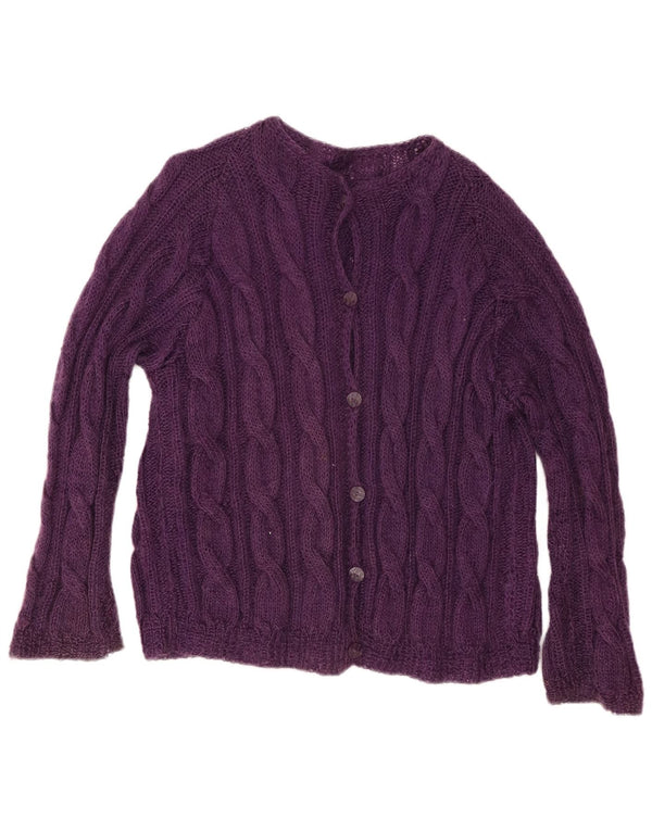 Maglione oversize da donna vintage UK 18 XL Viola
