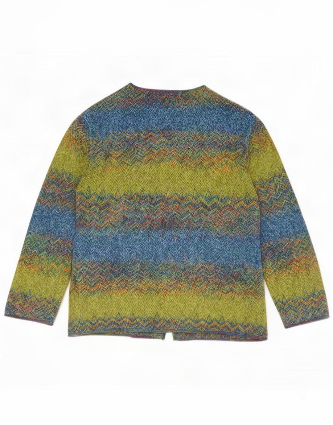 St. Maglione cardigan da donna Germain IT 46 Chevron grande multicolore