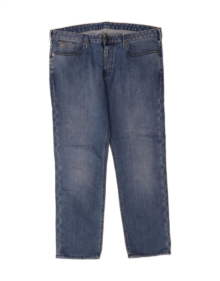 EMPORIO ARMANI Womens Straight Jeans W36 L27 Blue Vintage Emporio Armani and Second-Hand Emporio Armani from Messina Hembry 