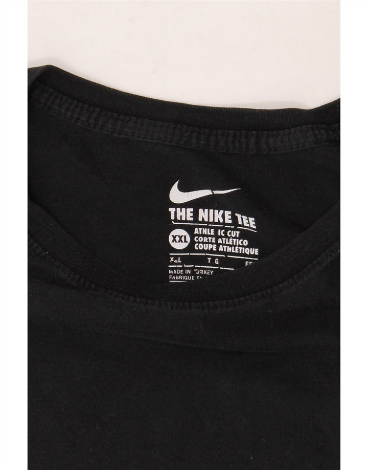 T-shirt da uomo NIKE dal taglio atletico, 2XL nera