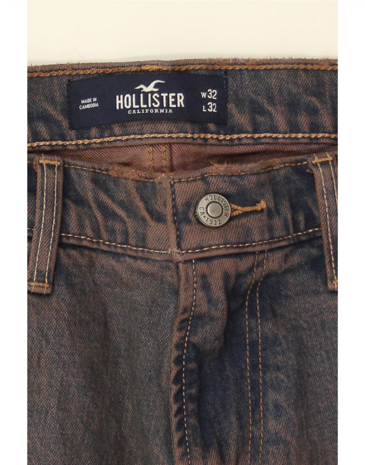HOLLISTER Mens Straight Jeans W32 L32 Blue Cotton Vintage Hollister and Second-Hand Hollister from Messina Hembry 