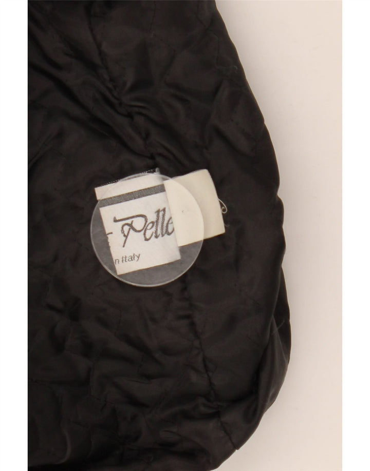 Giacca in pelle vintage da uomo IT 52 XL in pelle nera