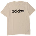 T-shirt grafica da uomo Adidas Top piccola in cotone bianco