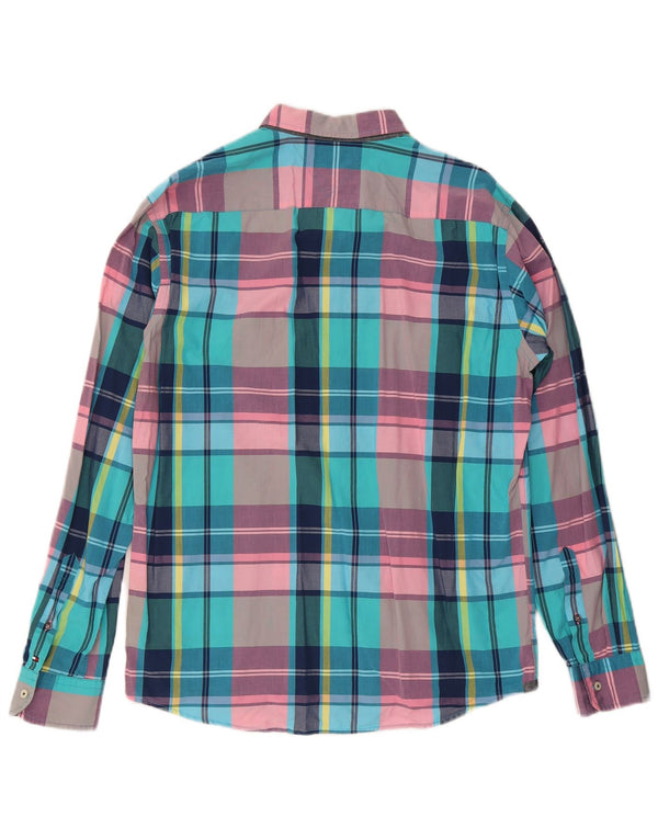 Tommy Hilfiger Camicia da uomo vintage fit grande in cotone a quadri multicolore