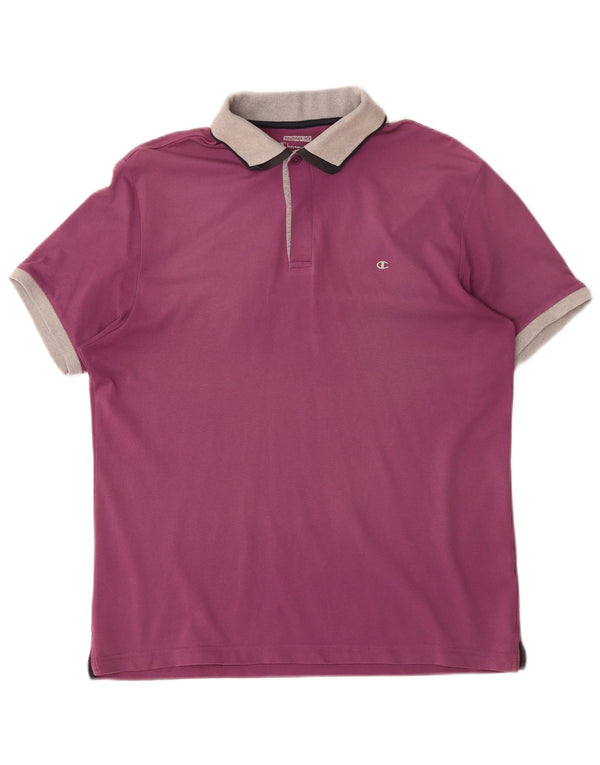 Polo Champion da uomo Heritage Fit Regular XL Viola Colourblock