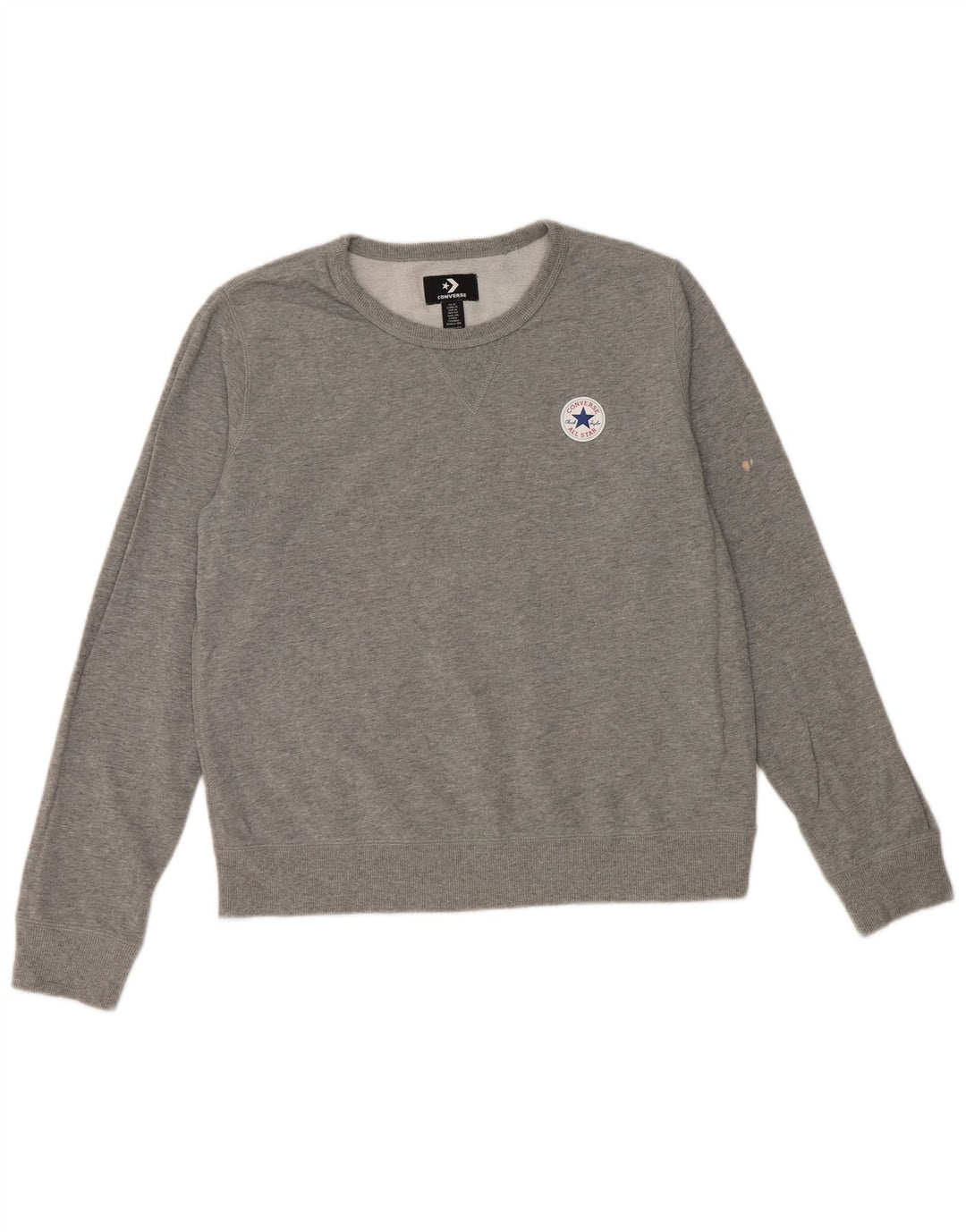 CONVERSE Felpa da donna Maglione UK 18 XL Cotone grigio