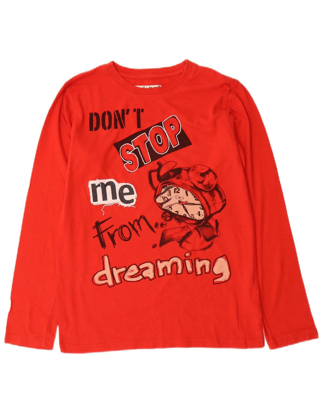 Desigual Maglietta grafica da bambino a maniche lunghe 13-14 anni in cotone rosso