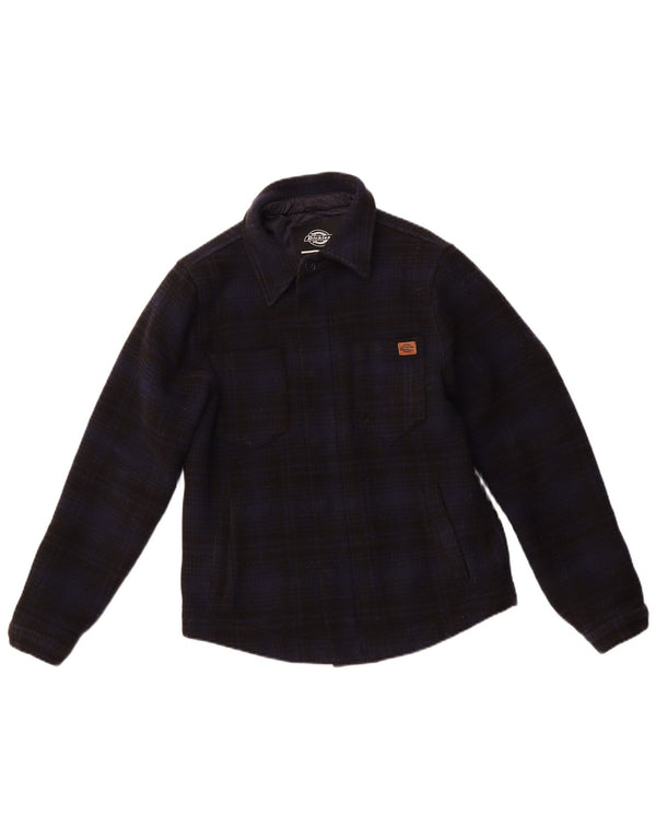 DICKIES Camicia da uomo in flanella da boscaiolo XS Lana a quadri blu navy