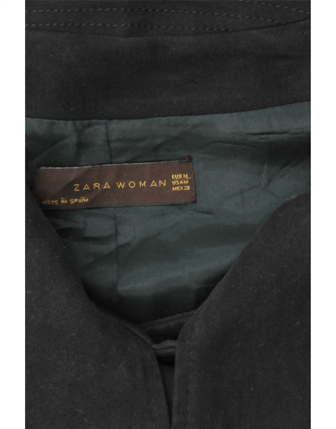 Giacca blazer a 2 bottoni da donna Zara UK 14 media nera
