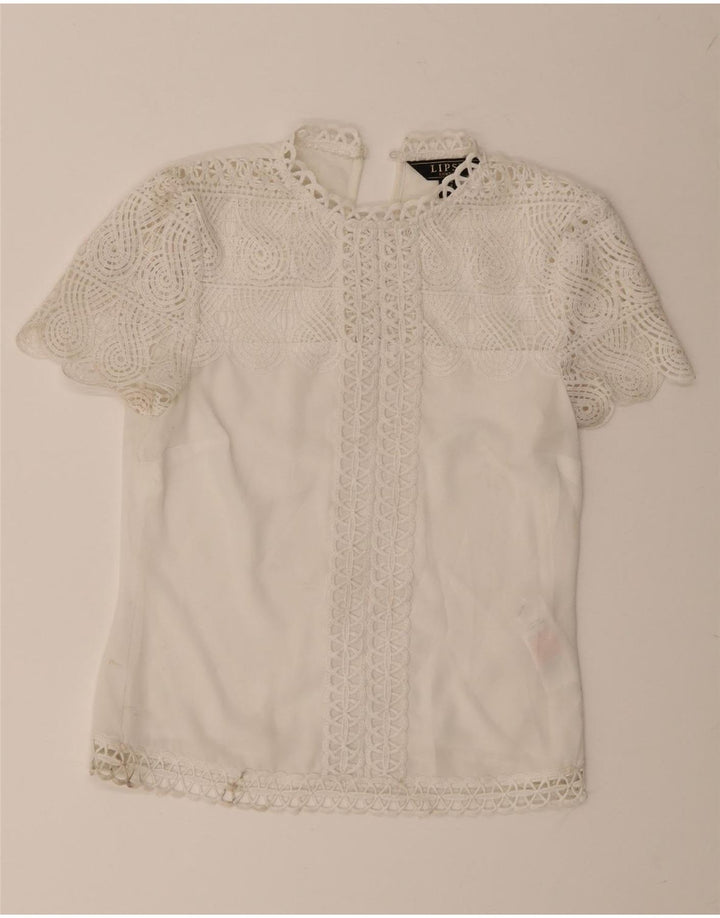 Camicetta da donna Lipsy Top UK 6 XS Poliestere floreale bianco