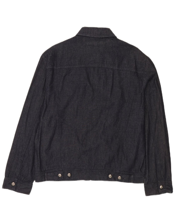 Giacca bomber in denim da uomo French Connection UK 40 grande cotone blu navy