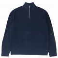Maglione da uomo Marks & Spencer con zip e collo 3XL poliestere blu navy