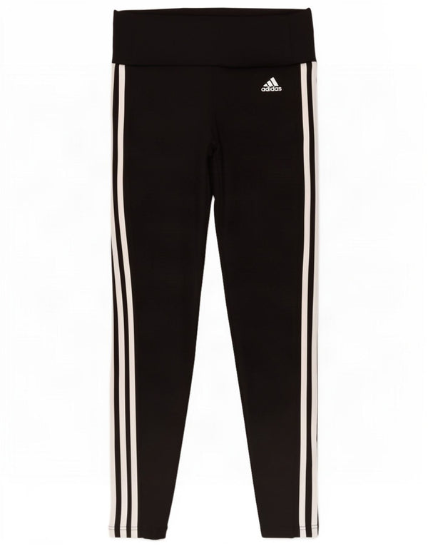 Leggings Adidas Aeroready da donna UK 8/10 Piccolo poliestere nero