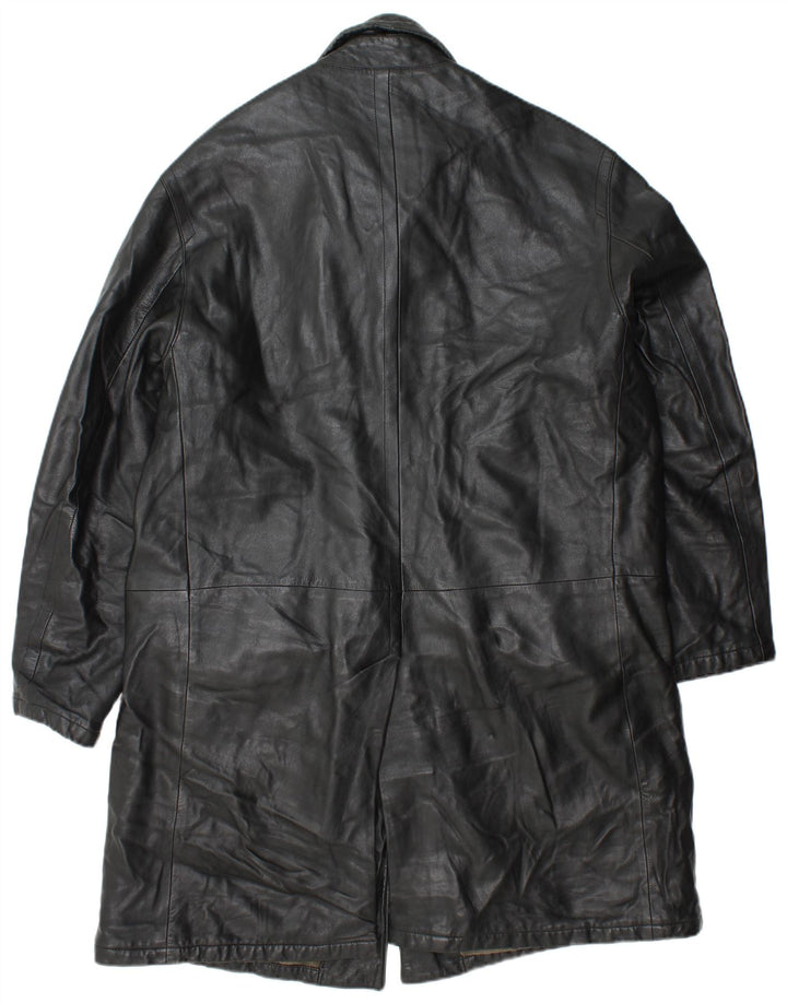Pal Zileri Cappotto in Pelle da Uomo IT 52 XL Pelle Nera