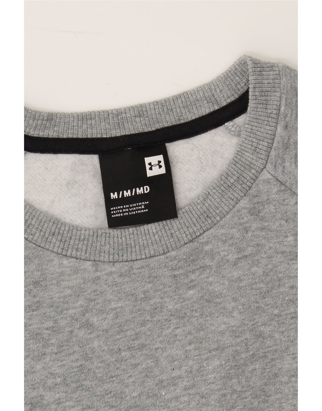 UNDER ARMOUR Mens Sweatshirt Jumper Medium Grey Cotton Vintage Under Armour and Second-Hand Under Armour from Messina Hembry 