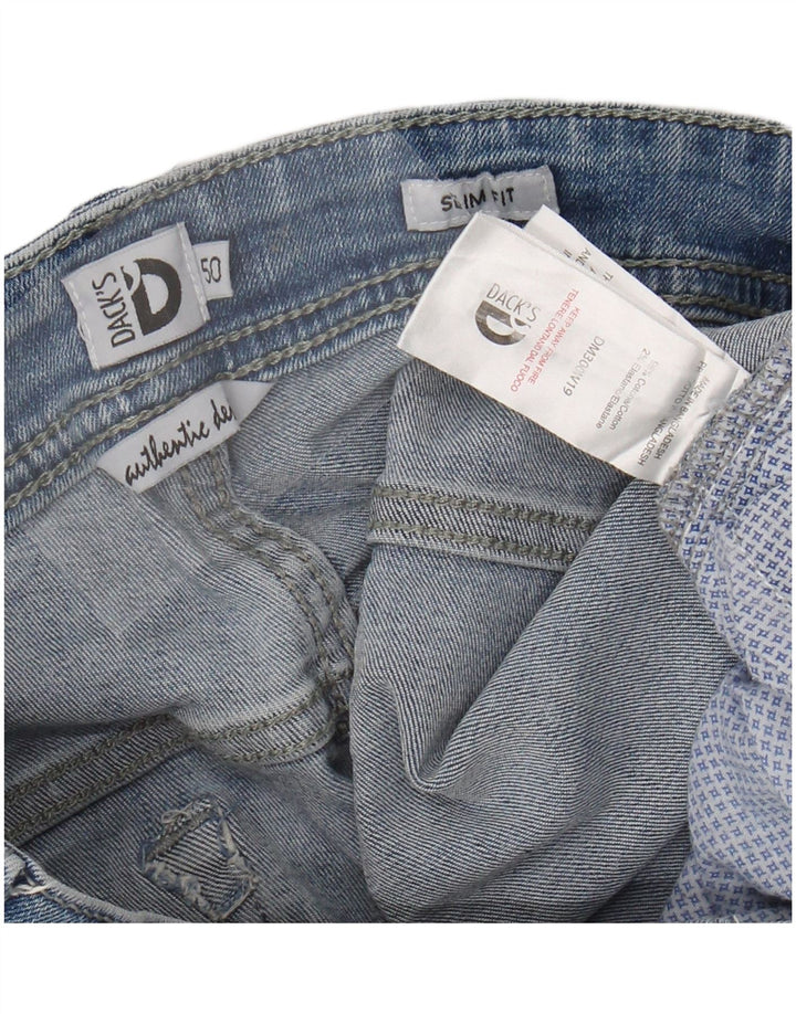 Jeans slim da uomo DACK'S IT 50 Large W34 L31 Blu Cotone