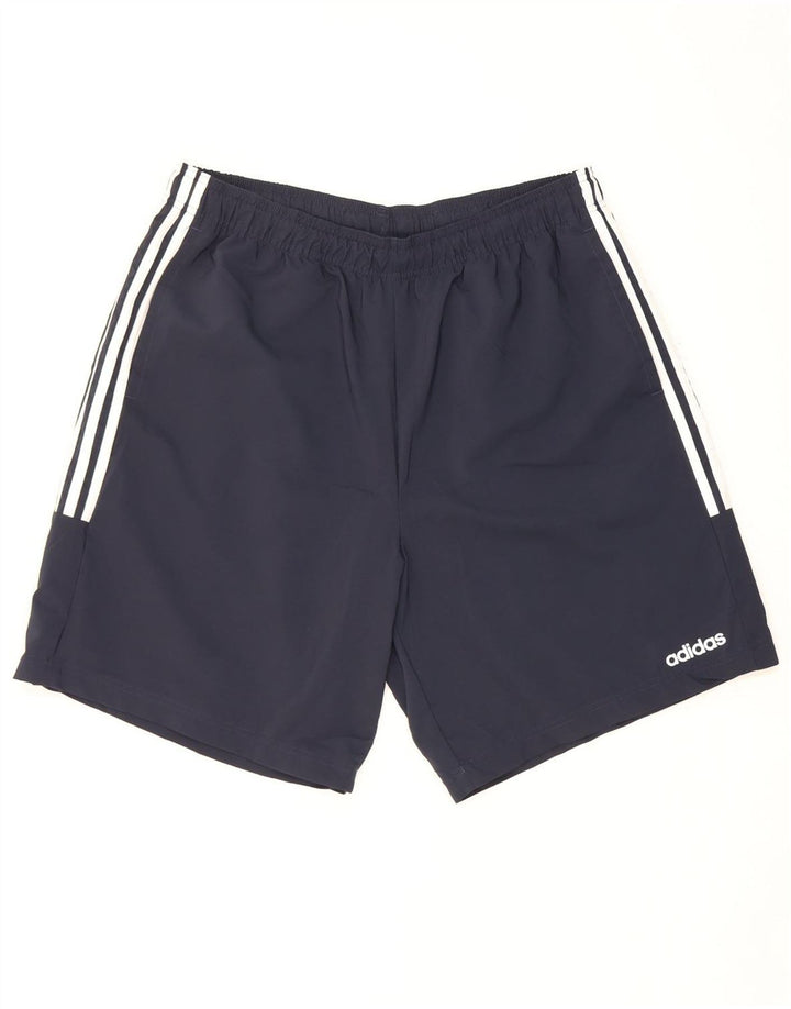 Pantaloncini sportivi da uomo Adidas XL blu navy in poliestere