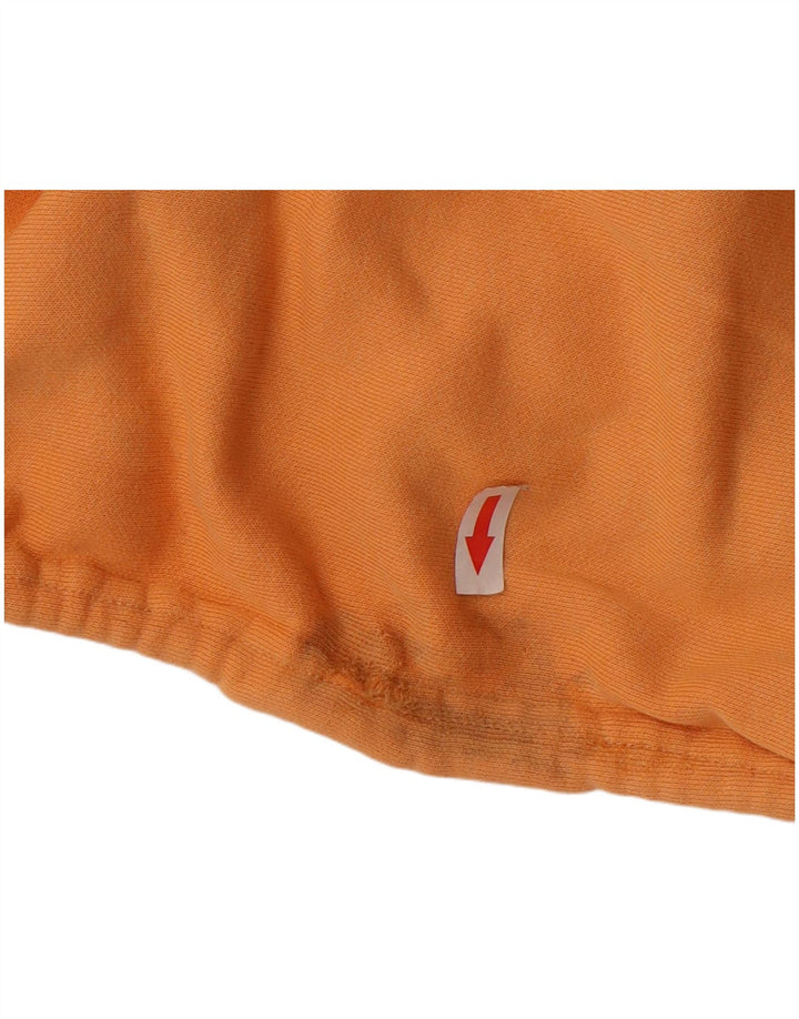 Maglione con cappuccio da uomo CHAMPION in cotone arancione medio