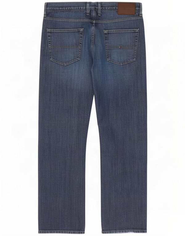 Tommy Hilfiger Jeans dritti da uomo W38 L32 Blu Cotone