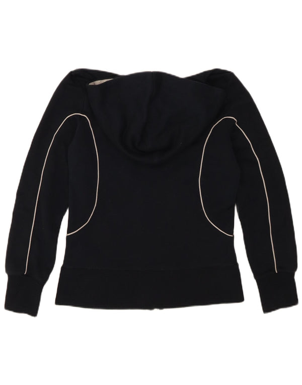 Puma Womens Zip Hoodie Sweater UK 10 Small Navy Blue