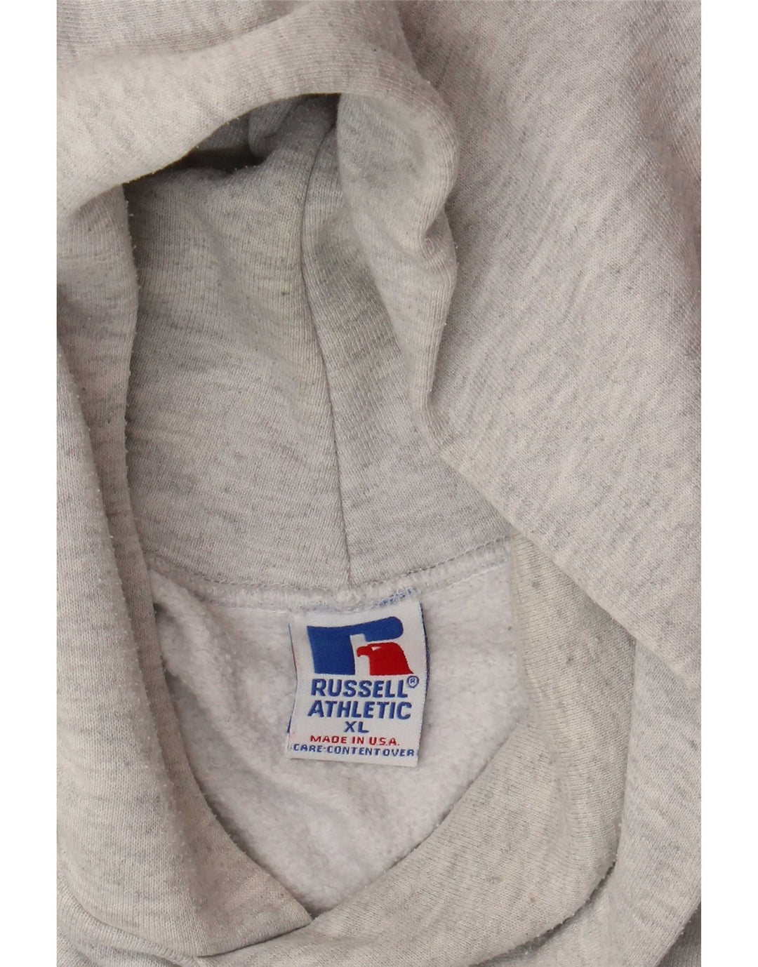 Maglione con cappuccio da uomo Russell Athletic XL grigio