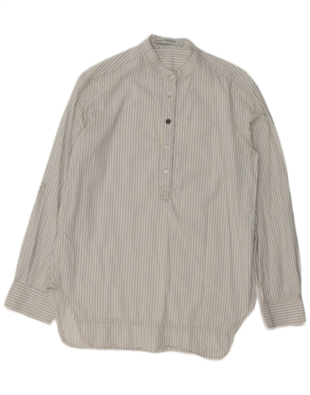 Maglia pullover da donna Zara UK 18 XL cotone a righe bianche