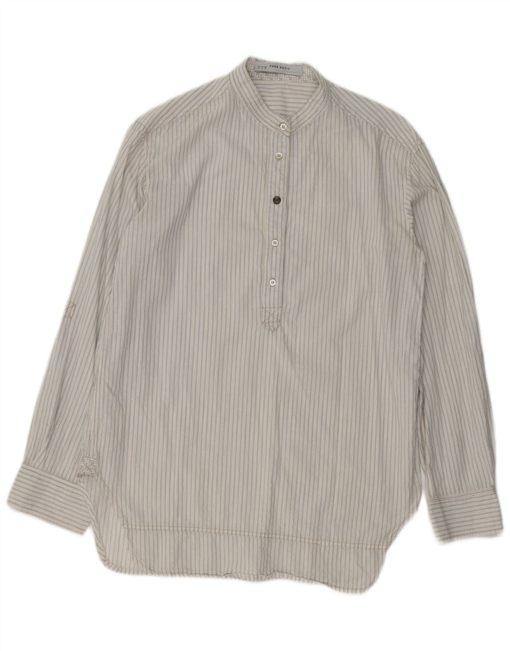 Maglia pullover da donna Zara UK 18 XL cotone a righe bianche