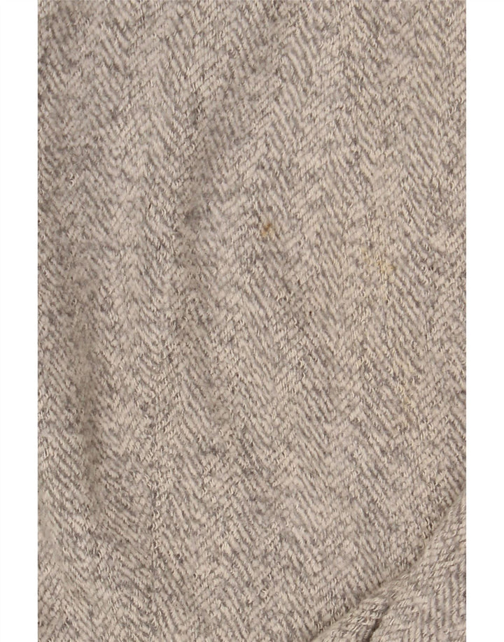 Soprabito da donna Zara UK 12 Poliestere a spina di pesce beige medio