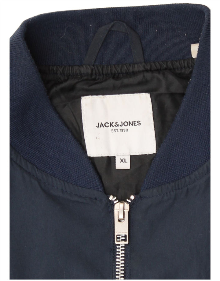 Giacca bomber da uomo Jack & Jones UK 42 XL Blu Navy