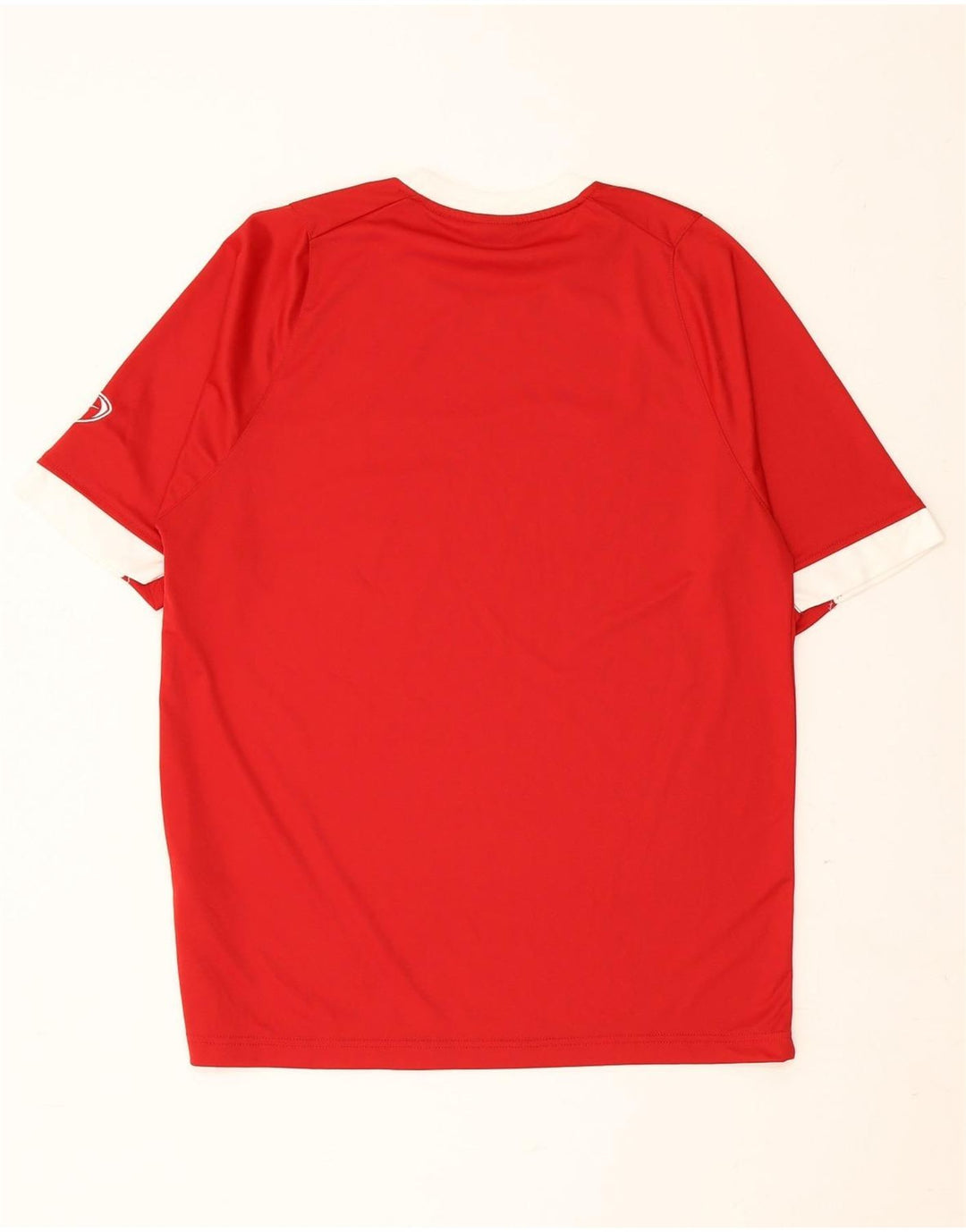 T-shirt da uomo NIKE Top UK 39/41 poliestere color block rosso medio