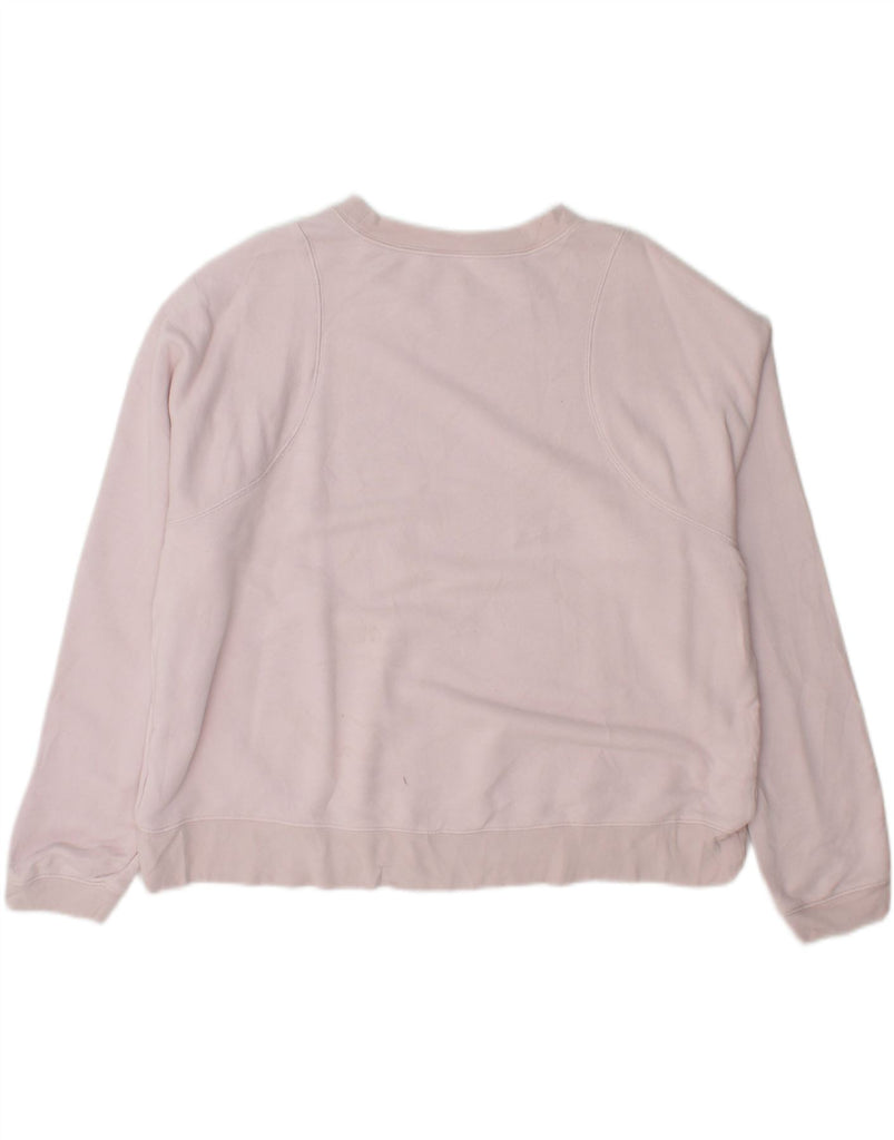NIKE Womens Oversized Sweatshirt Jumper UK 16 Large Pink Cotton Vintage Nike and Second-Hand Nike from Messina Hembry 
