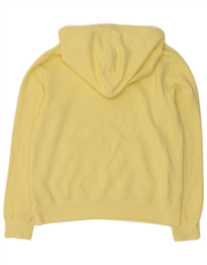 Maglione con cappuccio grafico per ragazze ABERCROMBIE & FITCH 13-14 anni in cotone giallo
