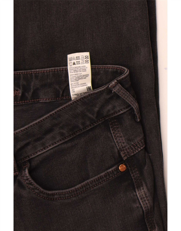 Jeans slim da donna Marks & Spencer UK 12 medio W30 L28 cotone nero