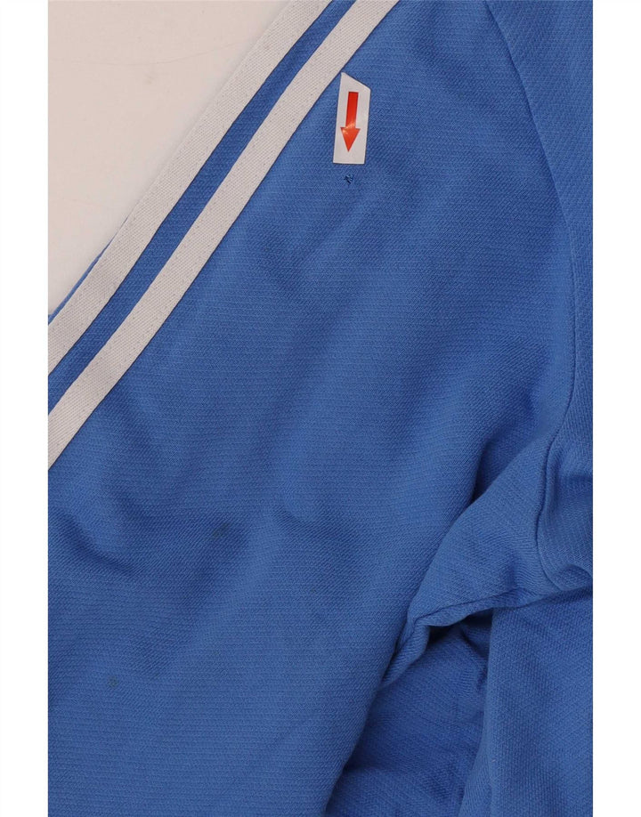 Adidas Giacca da uomo con grafica grafica Giacca grande in cotone blu