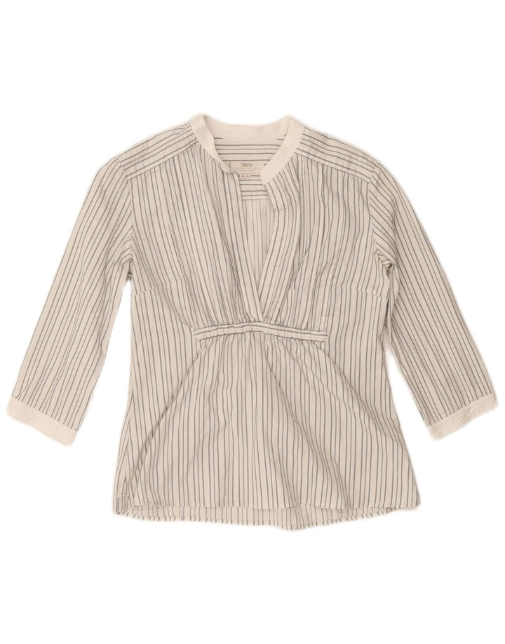 Marlboro Classics Camicetta da donna con maniche a 3/4 Top EU 42 Gessato grande grigio