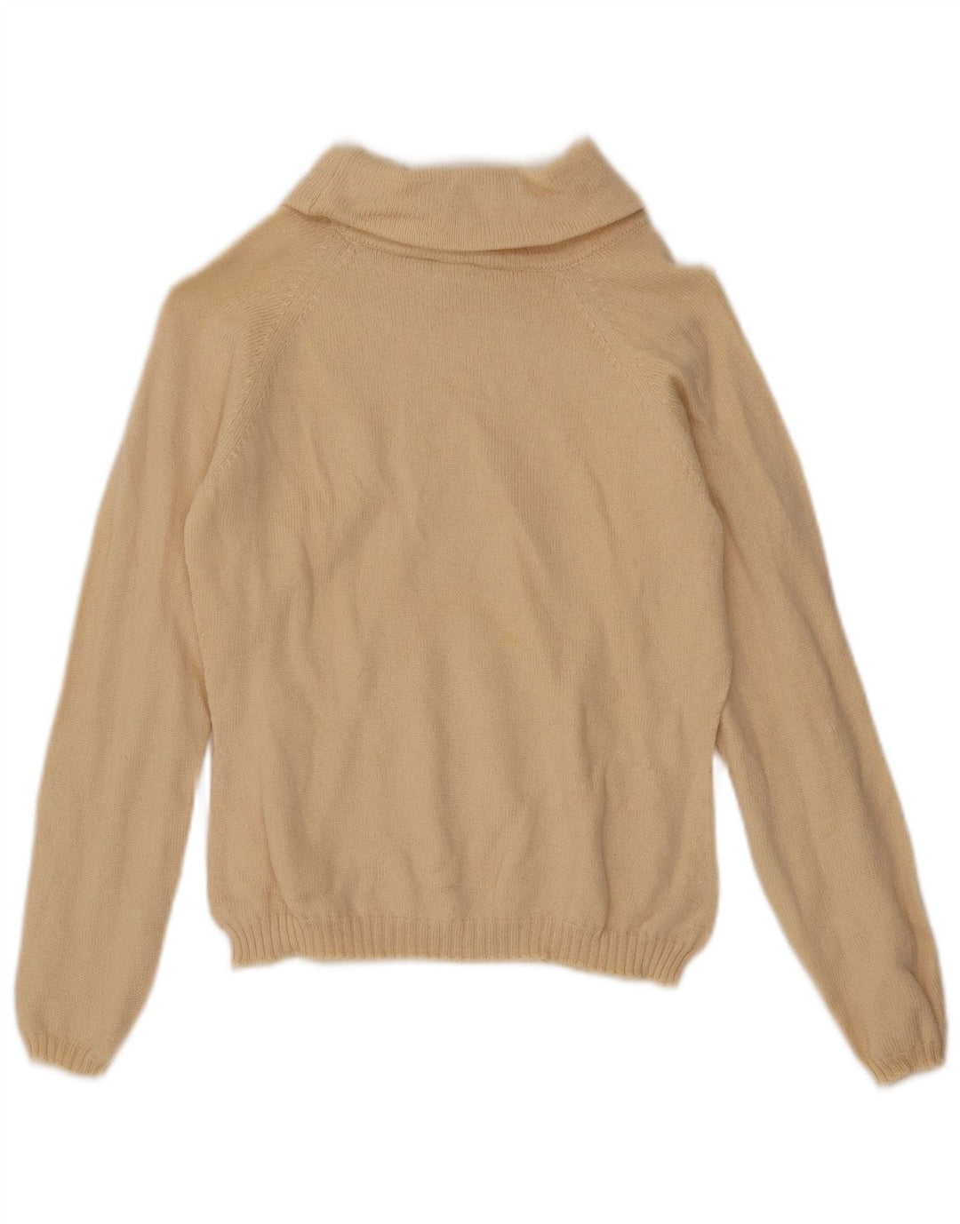 Maglione corto da donna Gran Sasso con collo alto UK 10 piccolo Beige