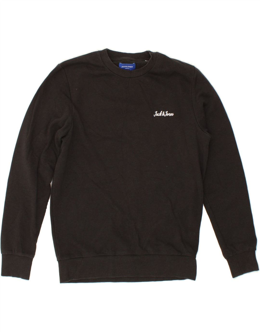 JACK & JONES Mens Sweatshirt Jumper Medium Black Cotton Vintage Jack & Jones and Second-Hand Jack & Jones from Messina Hembry 