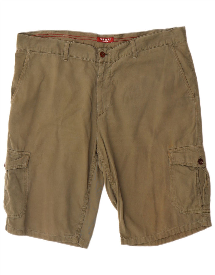 Pantaloncini cargo da uomo Carrera W36 grandi cotone kaki