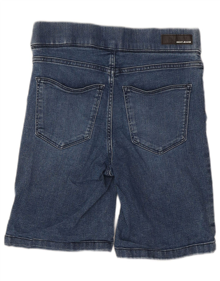 Pantaloncini di jeans da donna DKNY piccoli W27 cotone blu