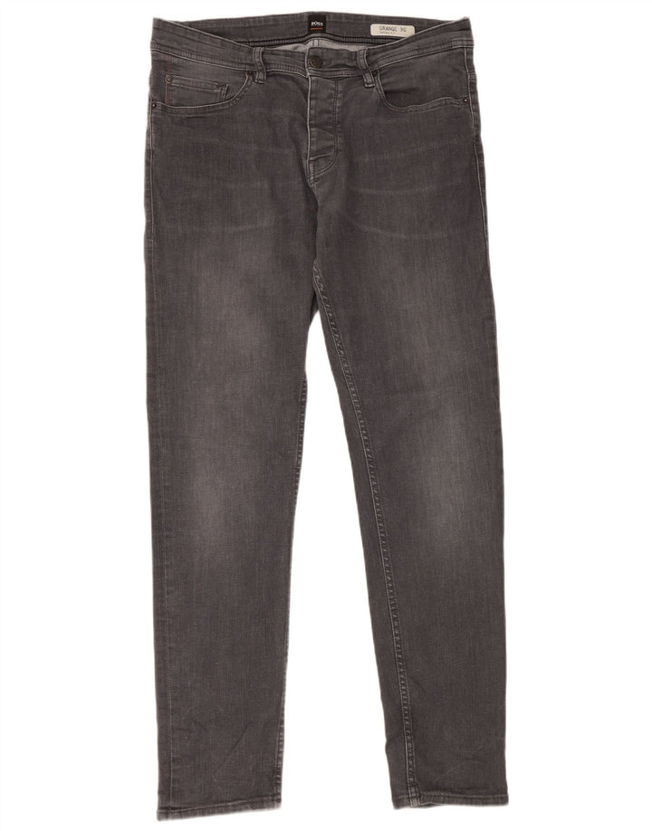 Jeans affusolati da uomo Hugo Boss W32 L31 Grigi