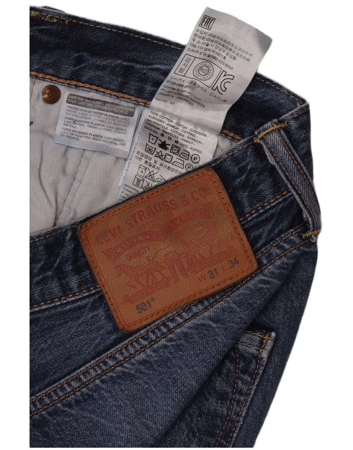 Levi's Uomo 501 Jeans dritti W31 L34 Blu