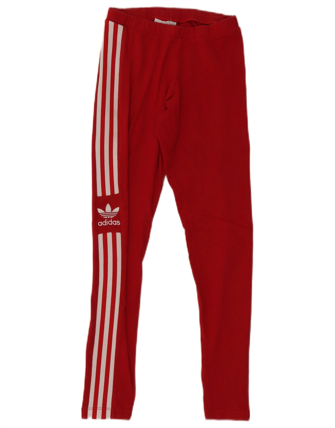 Leggings grafici da donna Adidas UK 8 piccoli in cotone rosso